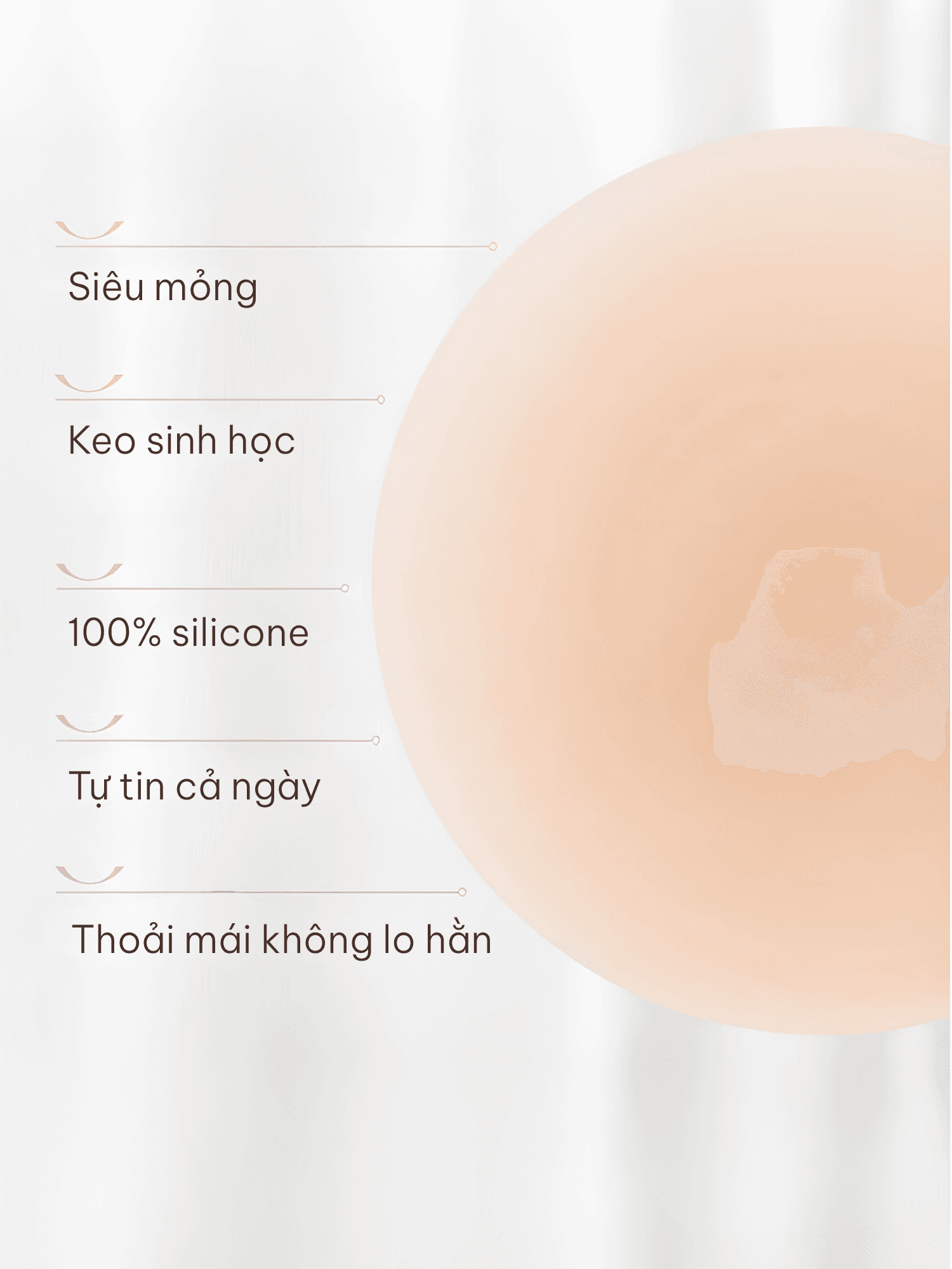Miếng Dán Nhũ Hoa Trơn alternate view